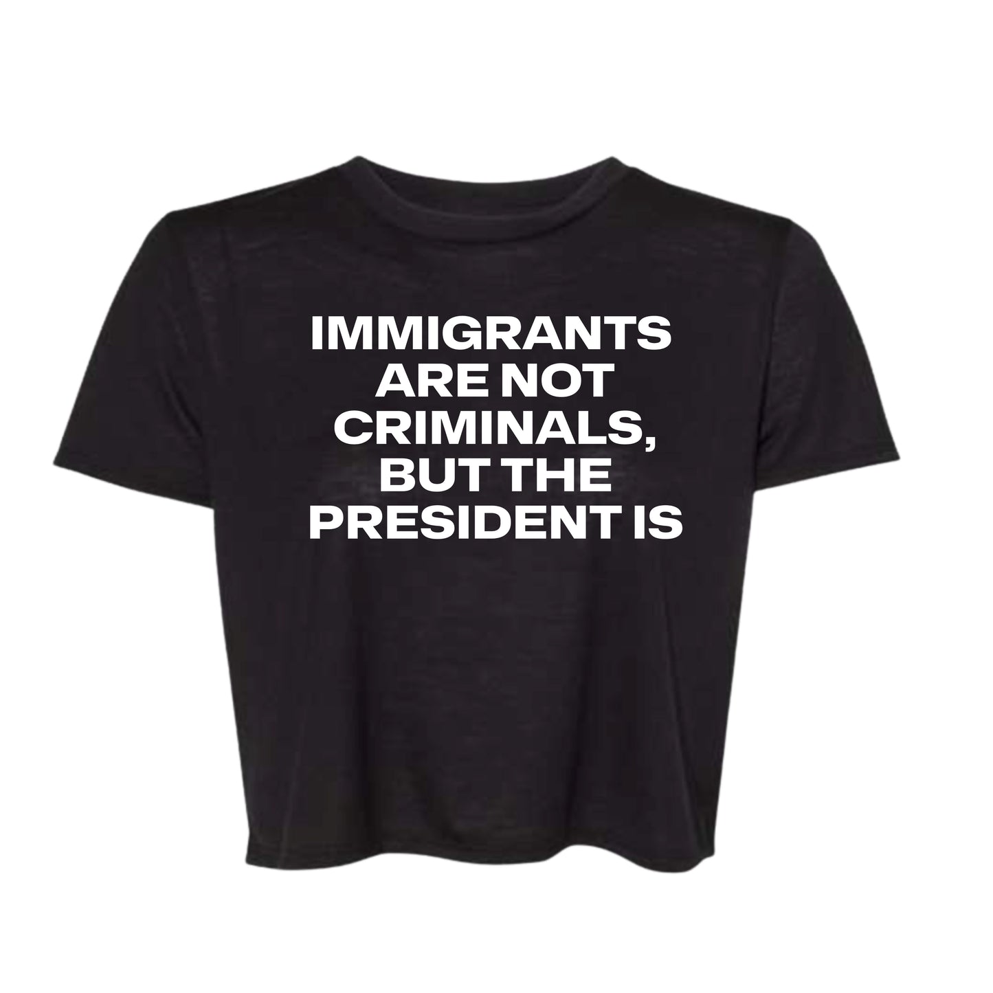 Criminal President Crop Baby Tee