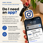 Custom NFC Digital Business Card Keychain