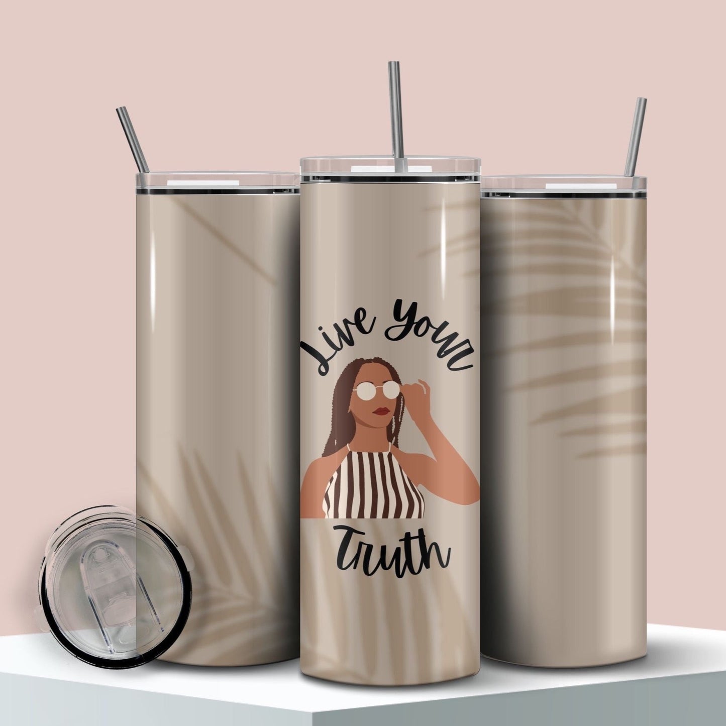 Live Your Truth 20 oz. Skinny Tumbler