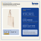 Custom Tote bag Sizing