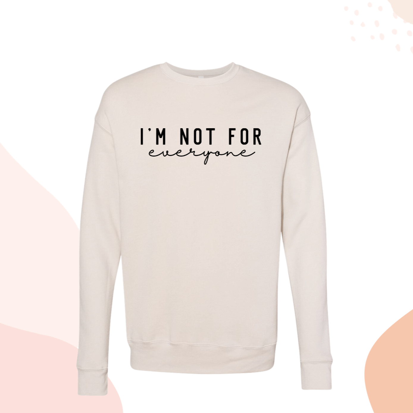I’m Not for Everyone Funny Sweatshirt Royal Blue for Women Self Love Royal Blue Crewneck Protect Your Peace Sweater for Her Royal Blue