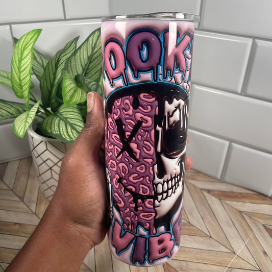 Spooky Vibes Skinny Tumbler