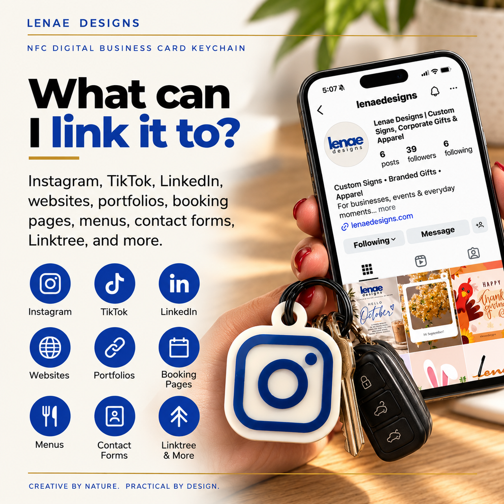 Custom NFC Digital Business Card Keychain