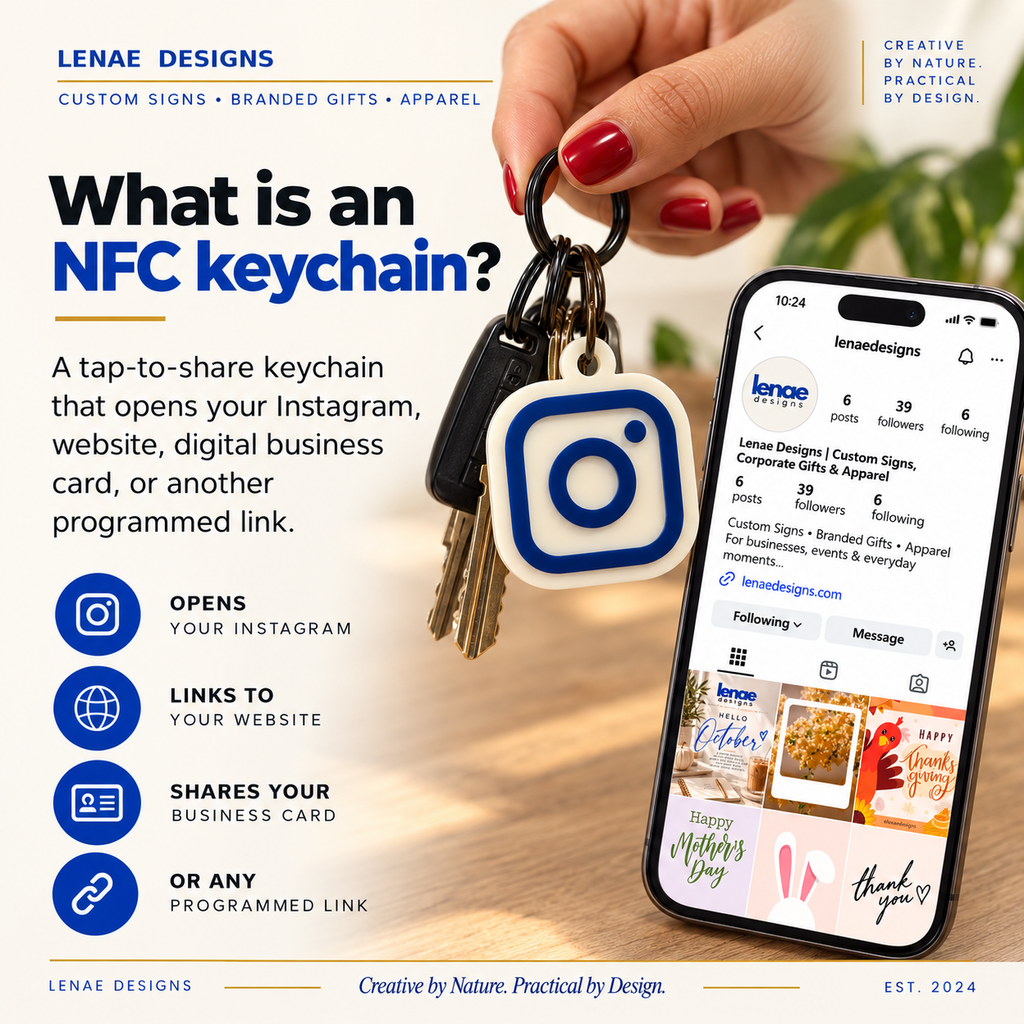 Custom NFC Digital Business Card Keychain