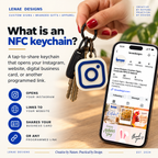 Custom NFC Digital Business Card Keychain