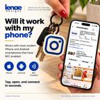 Custom NFC Digital Business Card Keychain