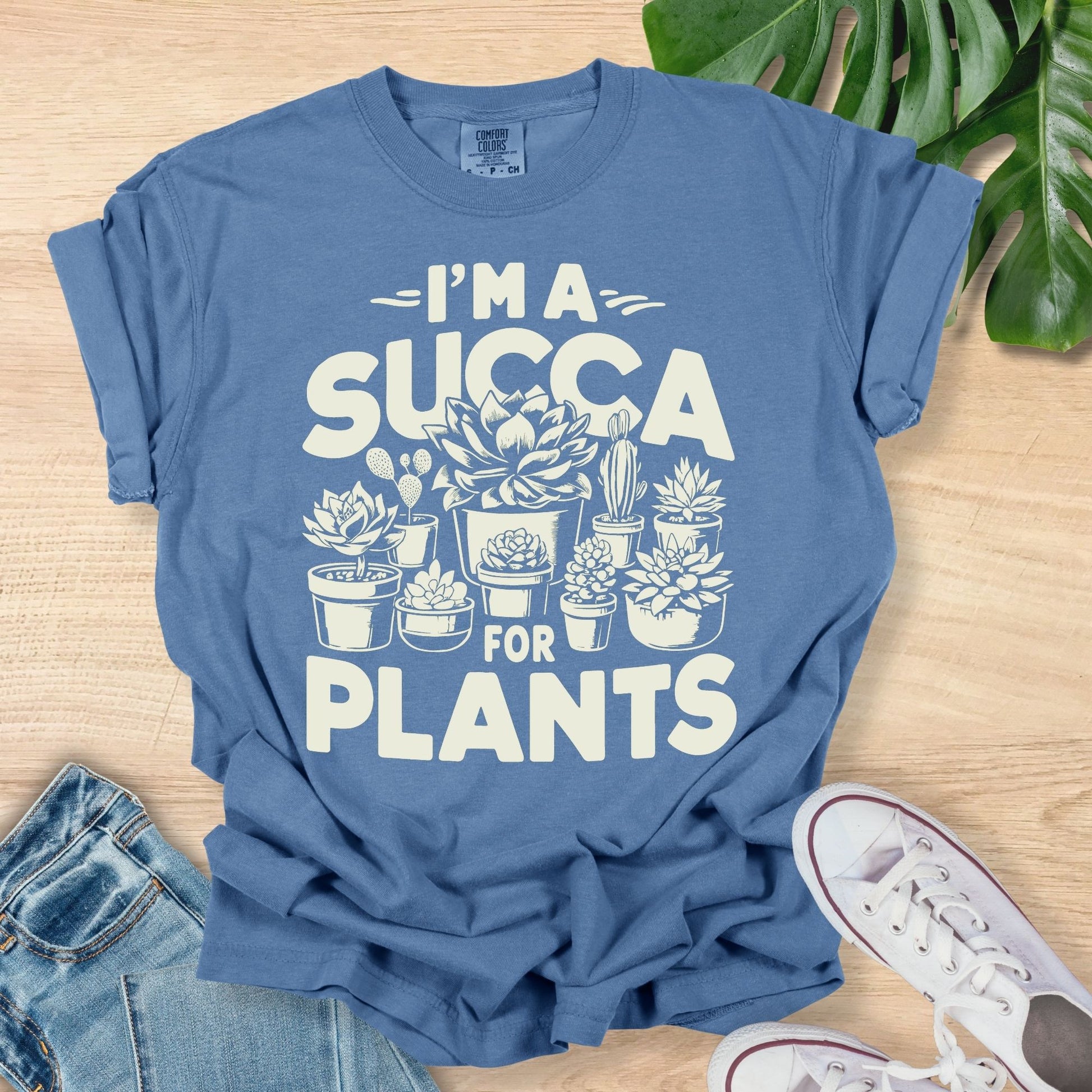 funny succulent shirts I'm a Succa for Plants Shirt