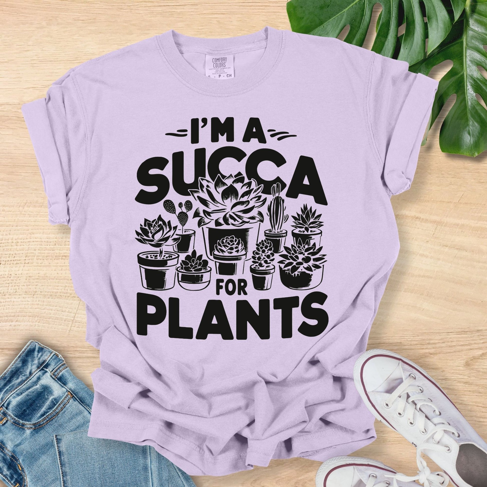 succulent t shirt I'm a Succa for Plants Shirt