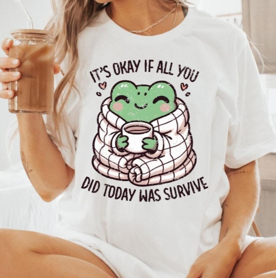 Women's Oversized Sleep Shirt for Mental Health, White